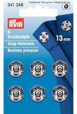 Prym Prym - aannaaidrukkers Zilver 13mm  - 341 248