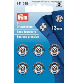 Prym - aannaaidrukkers Zilver 13mm  - 341 248