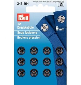 Prym - aannaaidrukkers 9mm zwart - 341 164