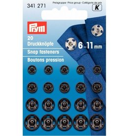 Prym - aannaaidrukker 6-11mm Zwart 341 271