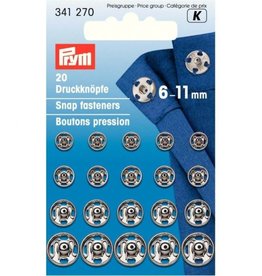 Prym Prym - aannaaidrukker 6-11mm Zilver 341 270