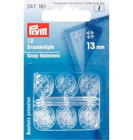 Prym - aannaaidrukkers  transparant 13mm - 347 161