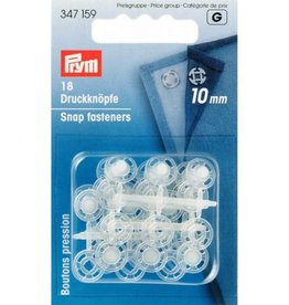 Prym - aannaaidrukkers  transparant 10mm - 347 159
