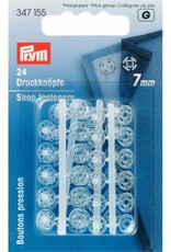 Prym - aannaaidrukkers  transparant 7mm - 347 155