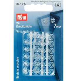Prym - aannaaidrukkers  transparant 7mm - 347 155