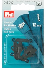 prym - rokhaken zwart 12 mm - 266 260