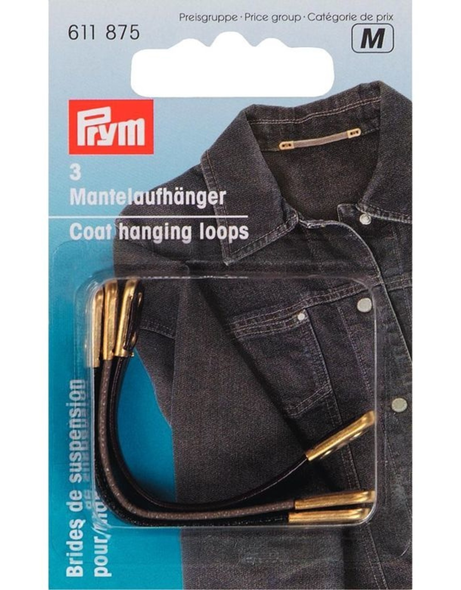 prym - mantelhangers leder 3stuks - 611 875