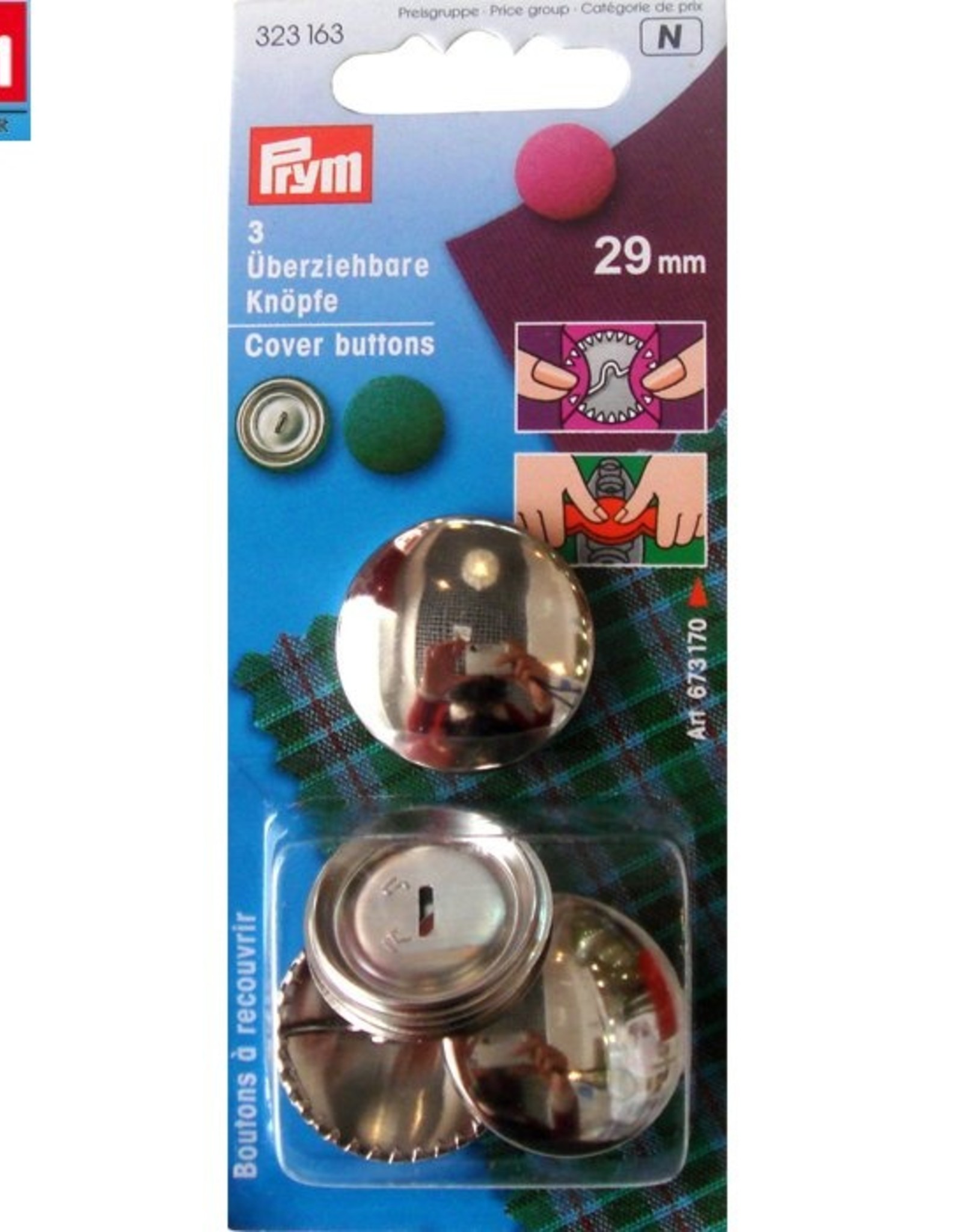 prym  - overtrekbare knopen 29 mm - 323 163
