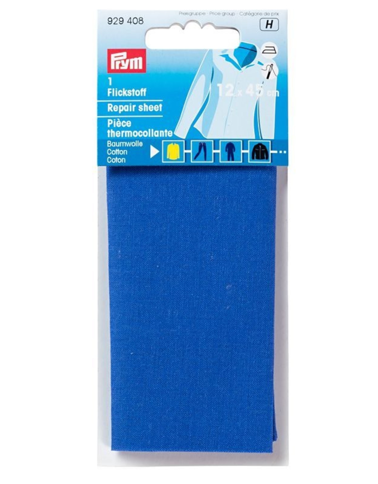 prym - verstelstuk katoen blauw 12x45 cm - 929 408