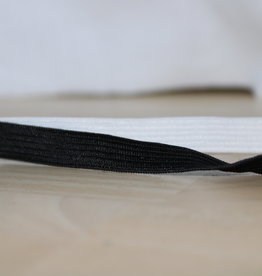 Soepele elastiek 1cm zwart