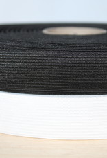 Soepele elastiek 2,5cm zwart