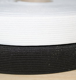 Soepele elastiek 4cm wit
