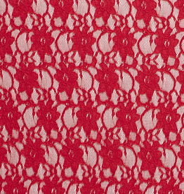 Kant bloemmotief rood