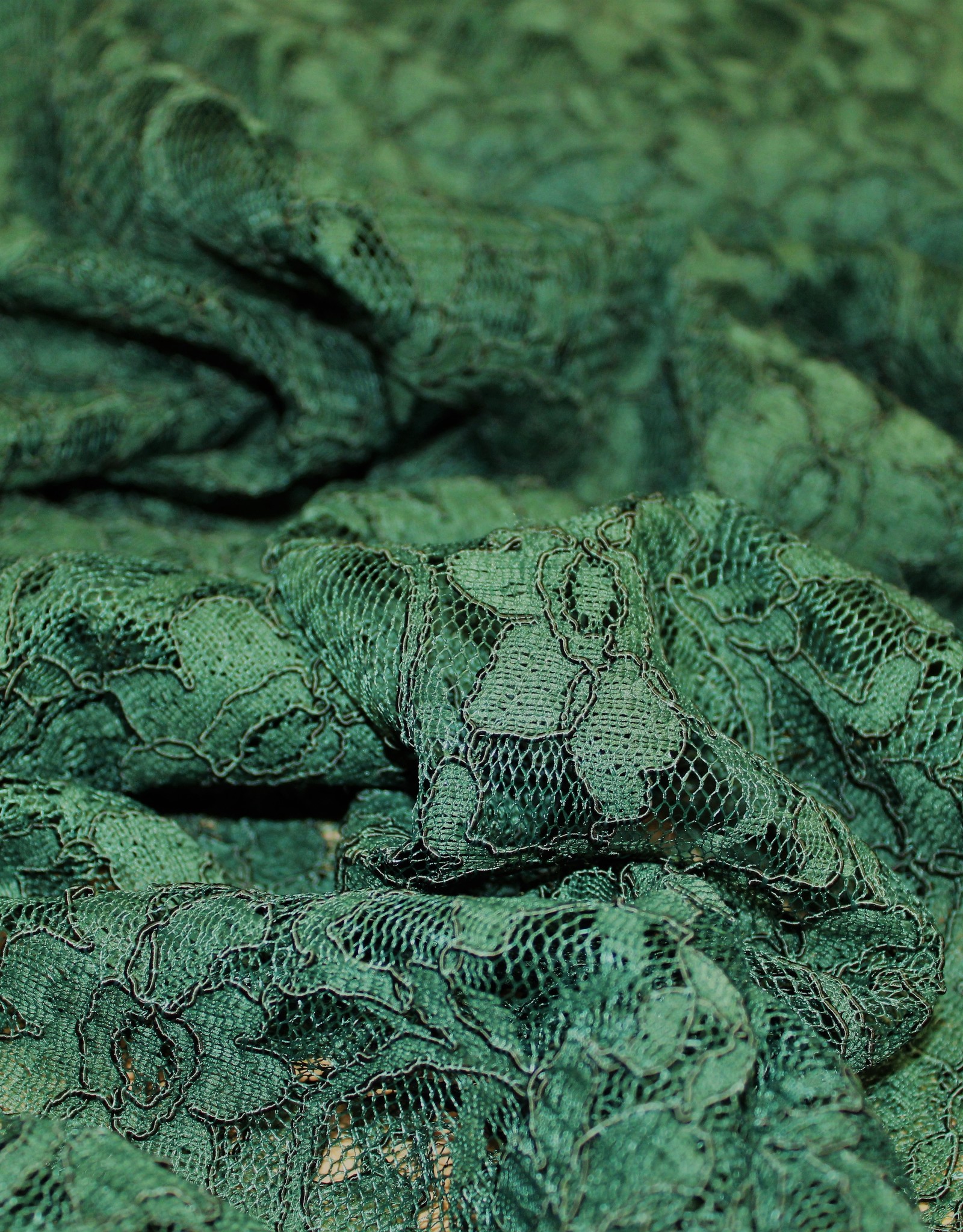 Kant bloem donkergroen