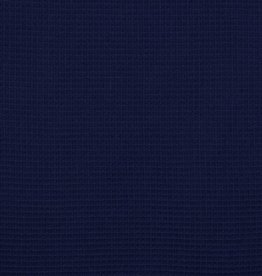 Wafel katoen navy