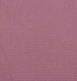 Wafel katoen mauve