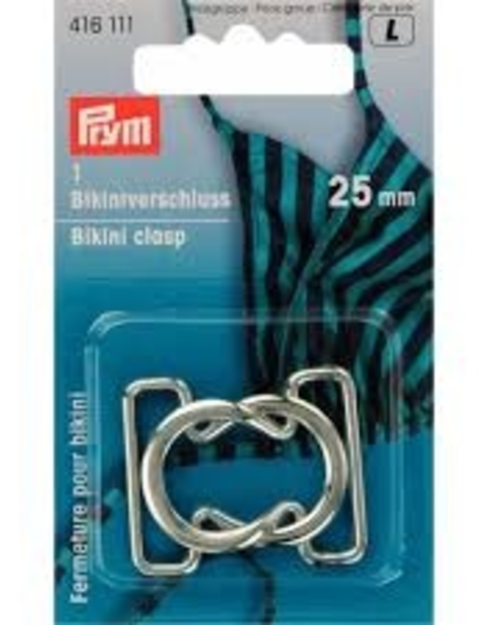 Prym -bikinisluiting zilver 25mm - 416 111