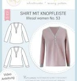 T-shirt met knopenpad vrouwen No 53