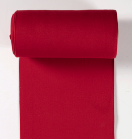 boordstof fijne rib rood 35cm tubular