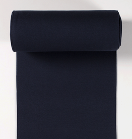 boordstof fijne rib navy blue 35cm tubular