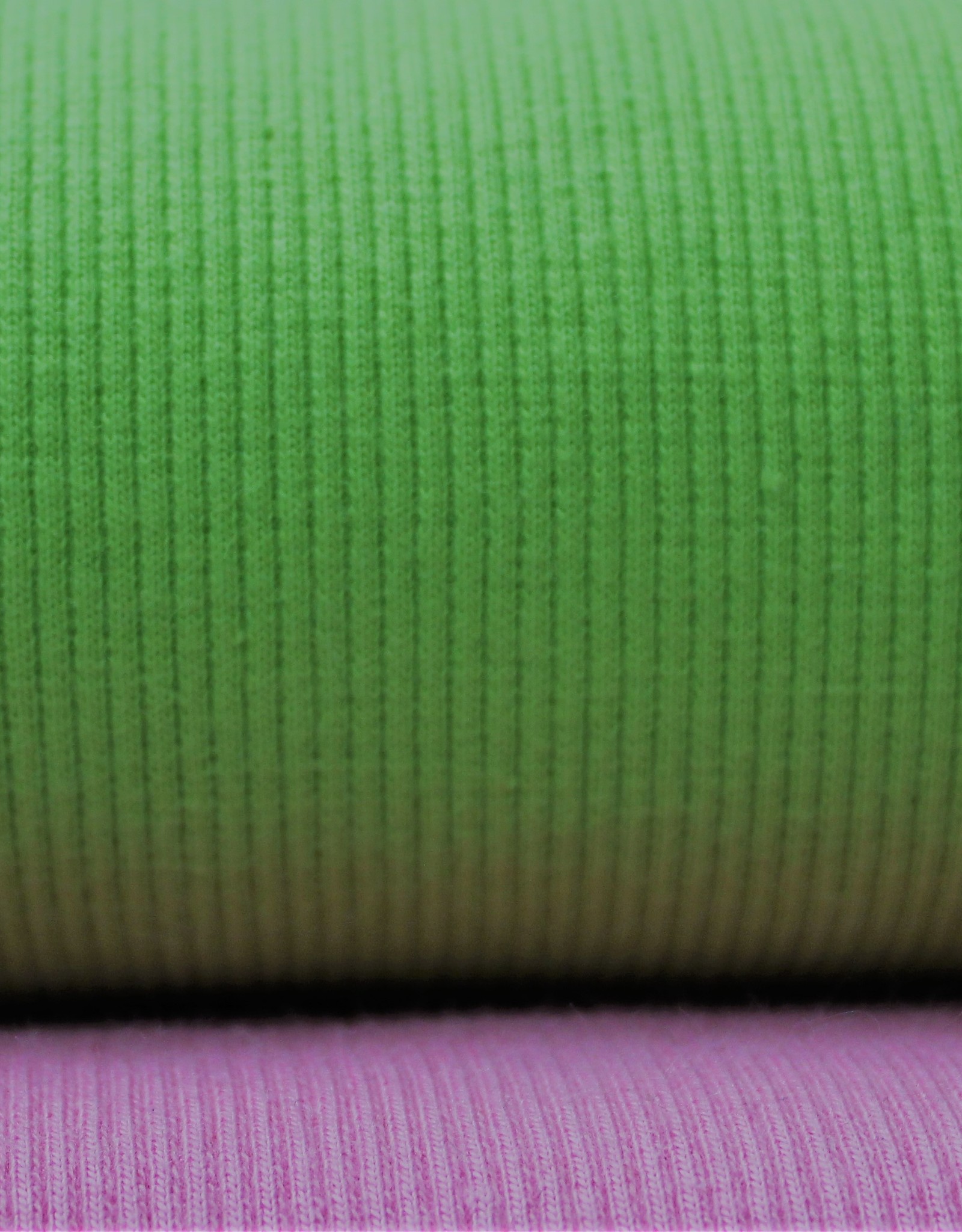 boordstof rib lime 45cm tubular