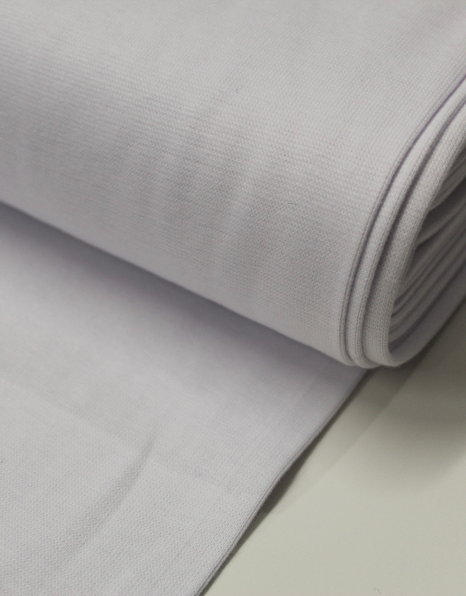 Tube boordstof GOTS 35cm wit