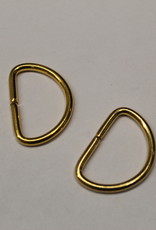 D-ring 20mm goud