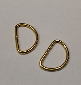 D-ring 20mm goud