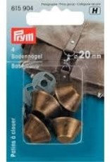 Prym Prym  - bodemnagels 20mm per 4 oudmessing- 615 904