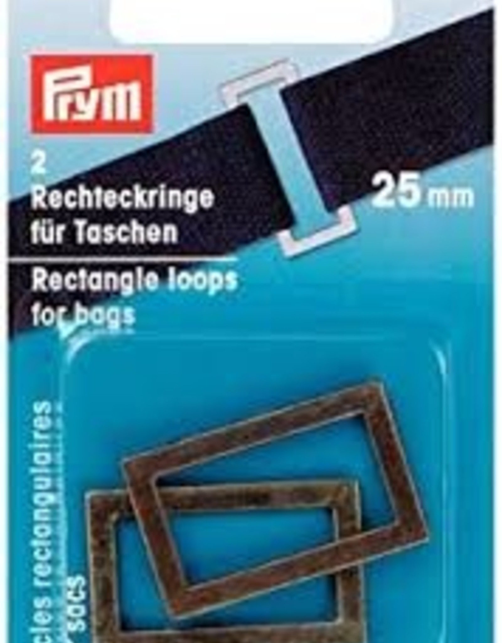 Prym  - rechthoeklussen tassen 25mm oudmessing - 555 301