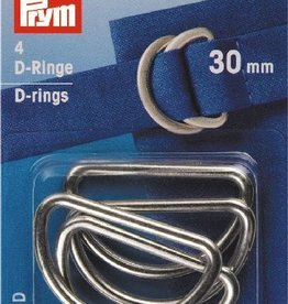 Prym  - D-ringen 30mm zilver - 555 230