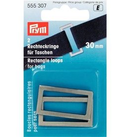 Rechthoeklussen voor tassen - 30mm - 555 307