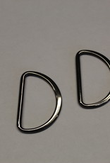 D-ring 40mm zwart nikkel