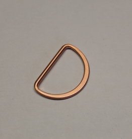 D-ring 40mm koper roségoud  - per stuk