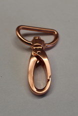 Karabijnhaak 40mm koper roségoud  - per stuk
