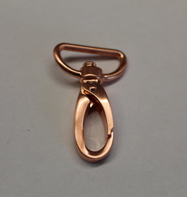 Karabijnhaak 40mm koper roségoud  - per stuk