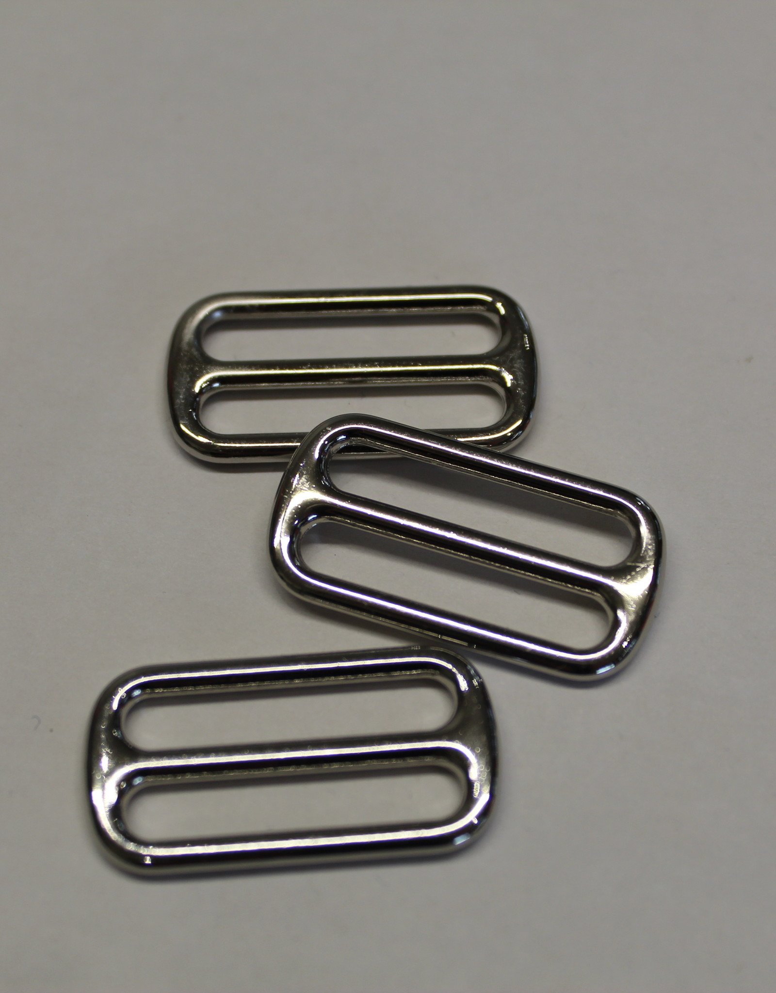 Schuifgesp 25mm zilver  - per stuk