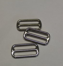 Schuifgesp 25mm zilver  - per stuk