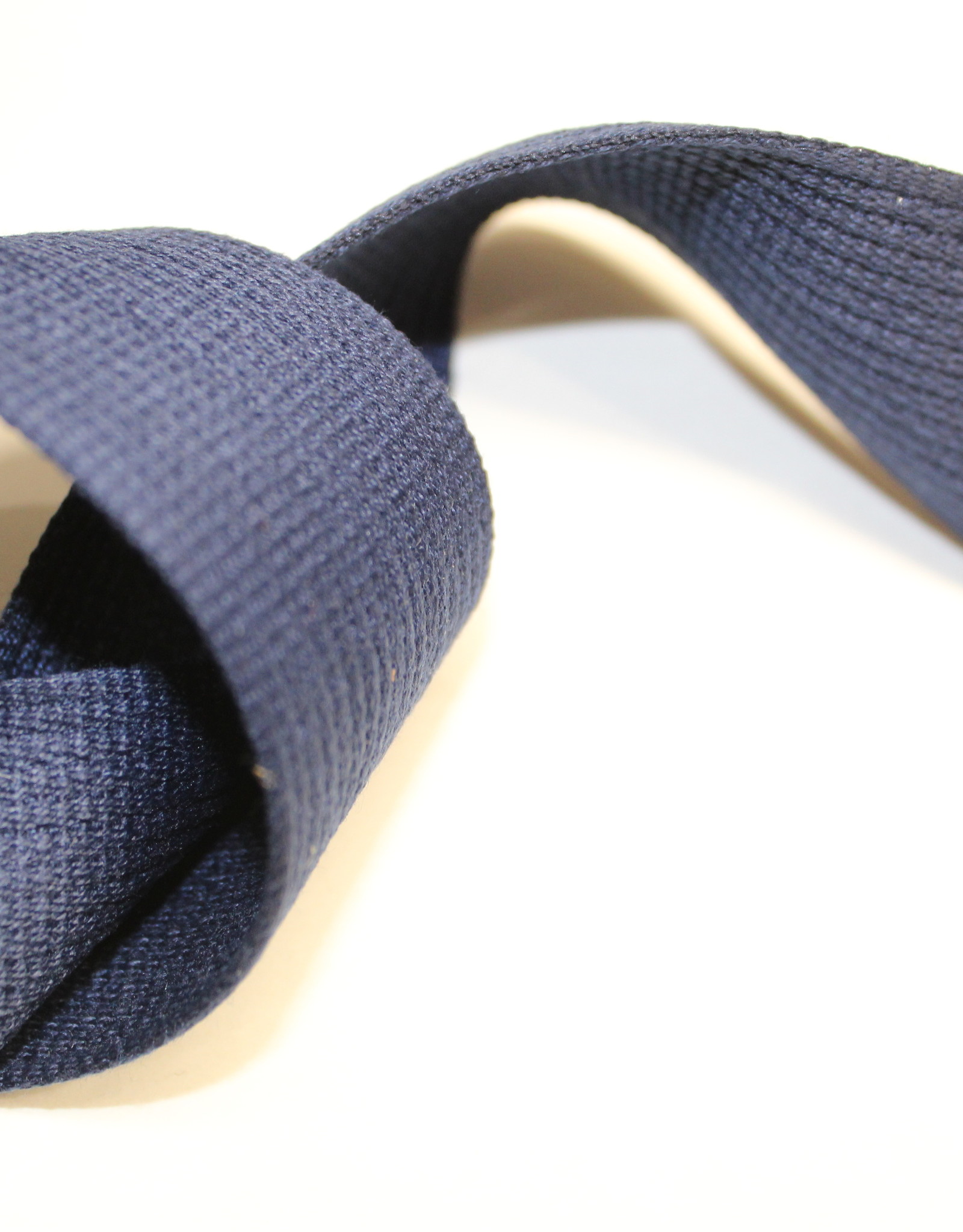 Soepele tassenband 40mm navy blauw
