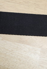 Stoffenschuur selectie Tassenband katoen zwart 40mm col.014