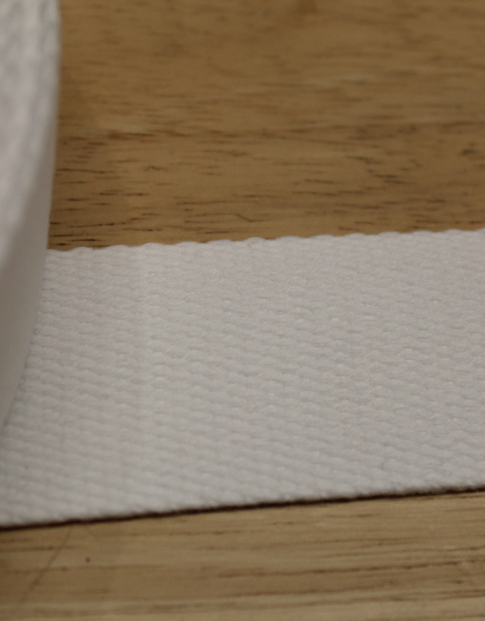Stoffenschuur selectie Tassenband katoen wit 40mm