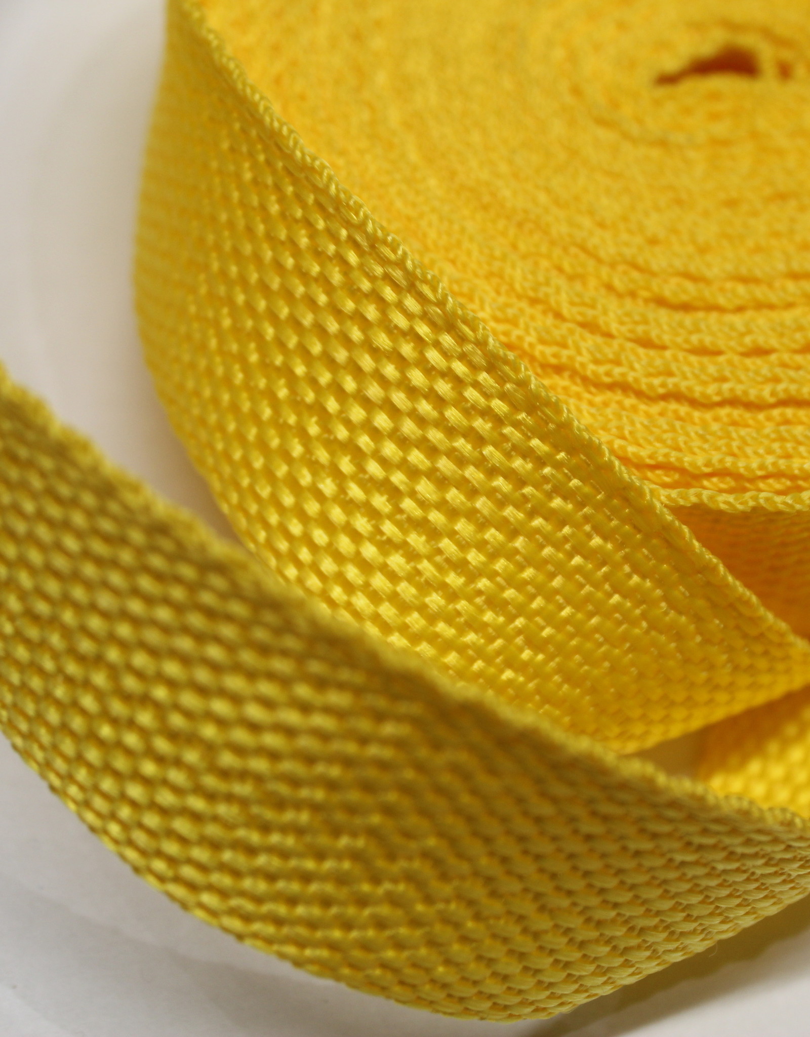 Tassenband geel 25mm