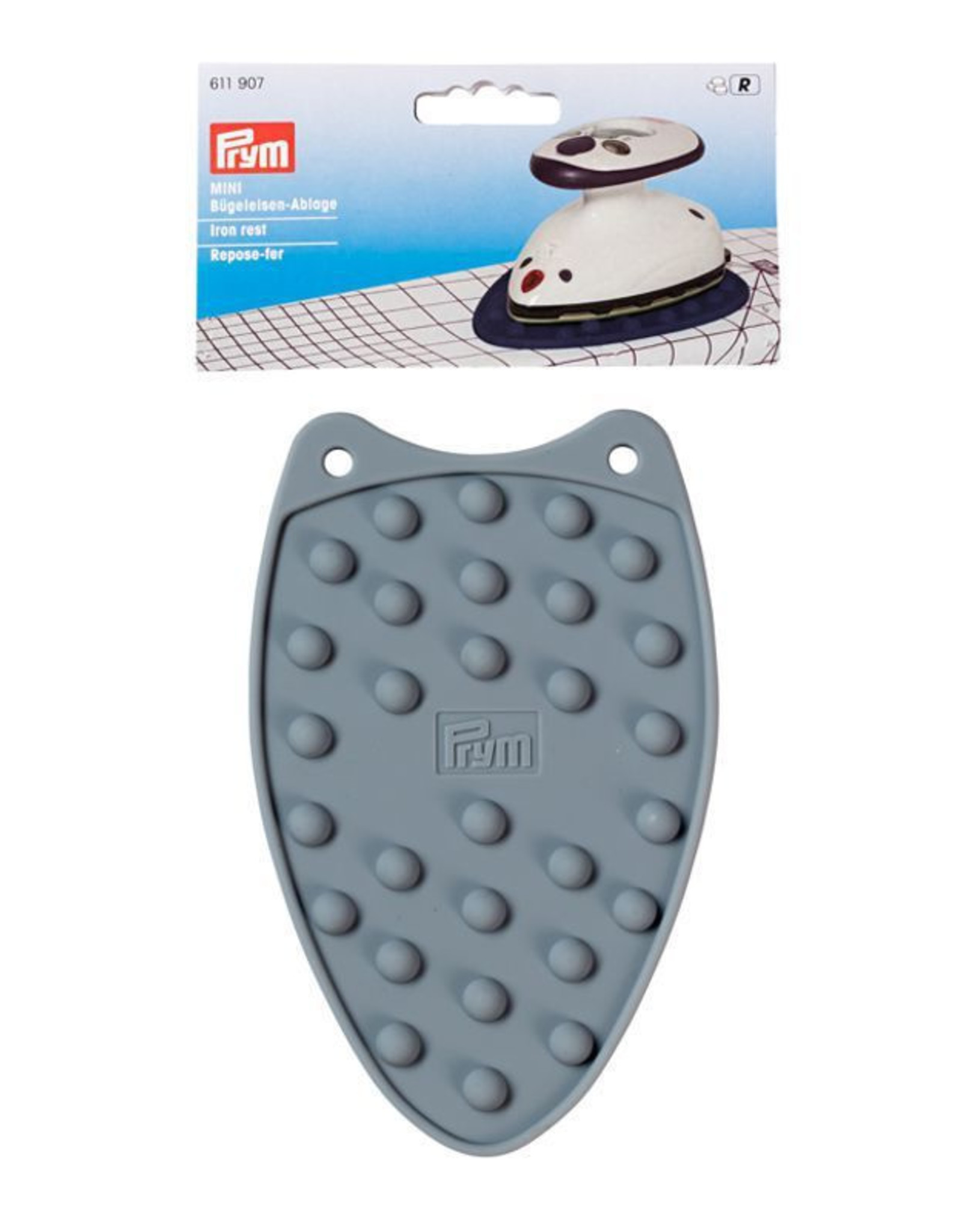 Prym - strijkijzer-neerzetvlak mini grijs - 611 909