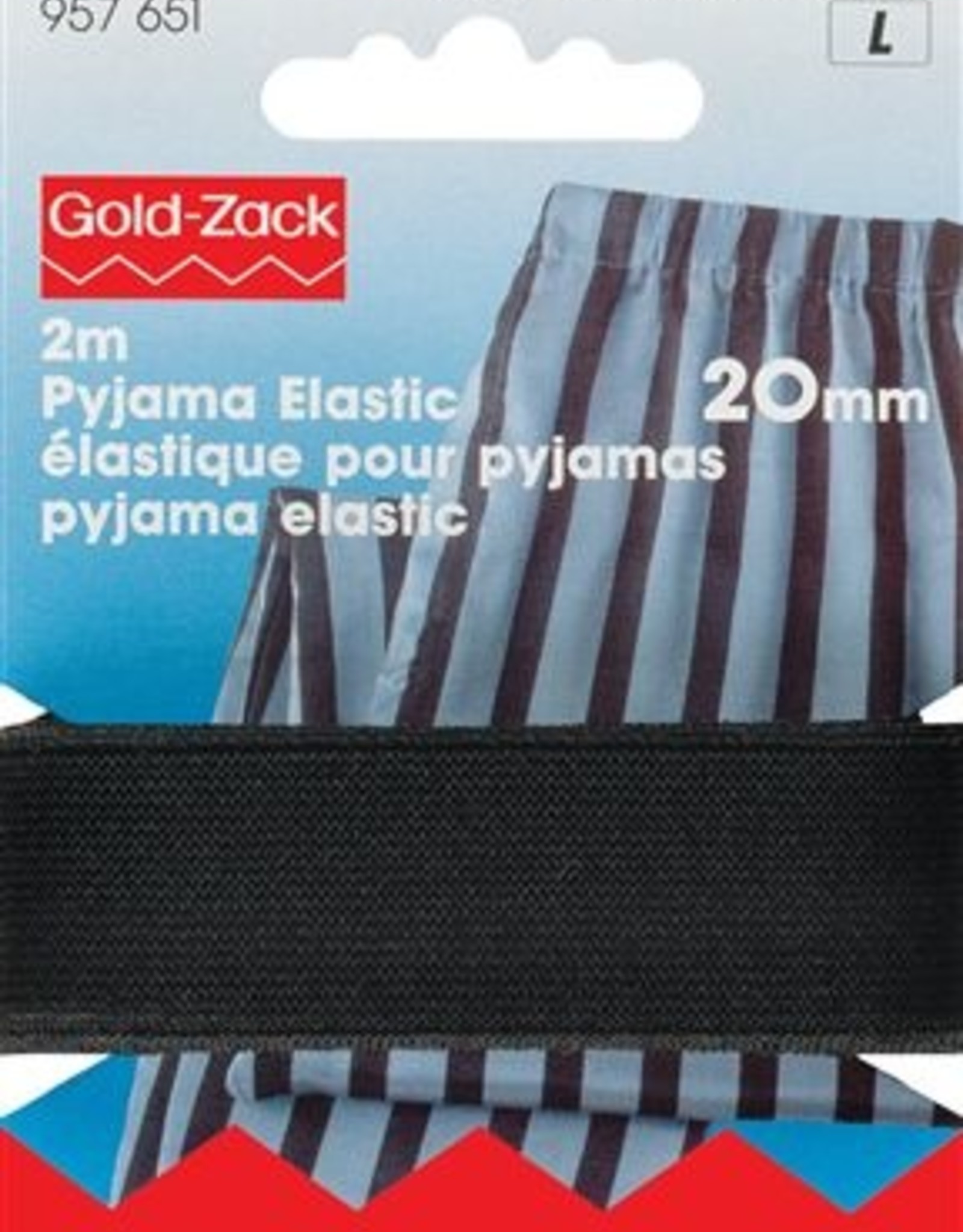 Prym Prym - pyjama elastiek zwart 20mm - 957 651