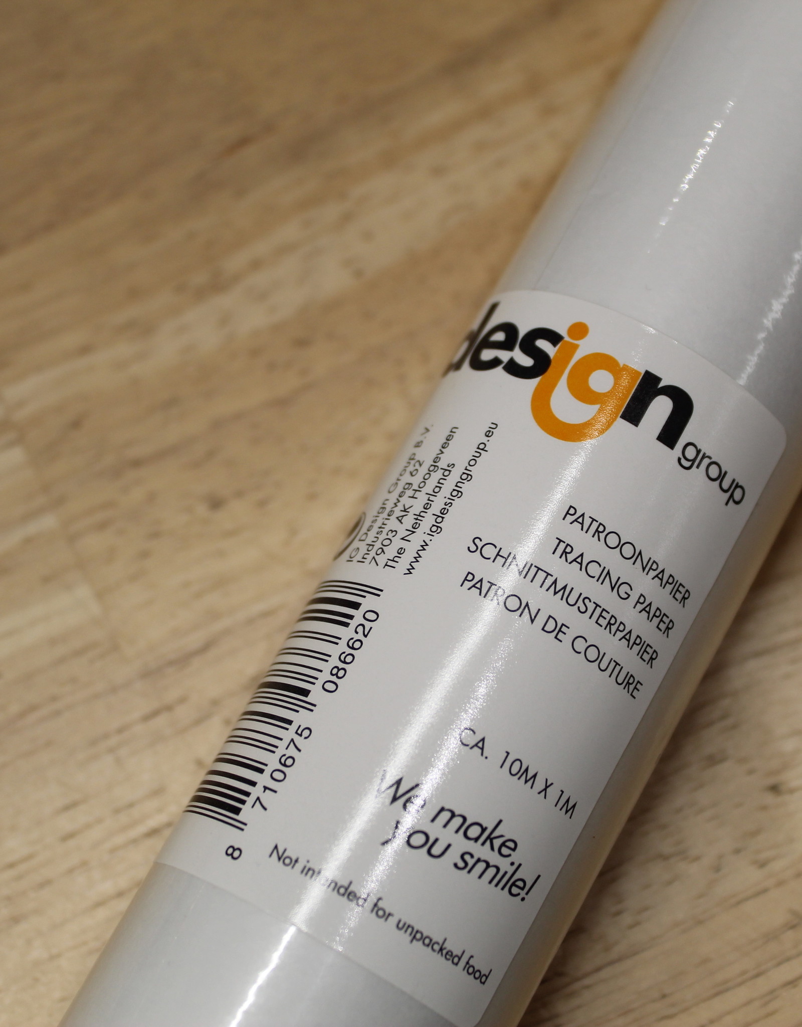 Patroonpapier op rol 1x10m - NIET VERZENDBAAR!