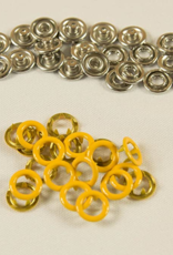 Navulling jersey drukknopen geel 11mm Navulling jersey drukknopen geel 11mm