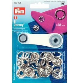 Prym - Jersey drukknopen Zilver 18mm - 390 195