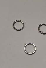 Bikini/bh ringetjes 10mm zilver metaal
