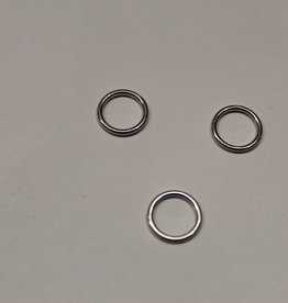 Bikini/bh ringetjes 10mm zilver metaal