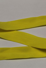 Elastisch biais - lint met vouwlijn geel 20mm